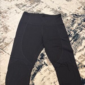 Athleta Rise up Rib legging; partially ribbed